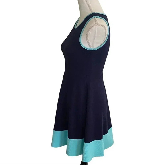 Mesmerized dress - navy and turquoise size M EUC - Picture 5 of 8